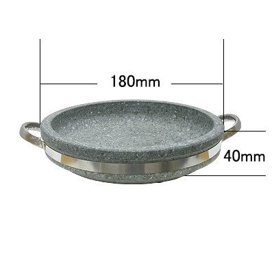 石焼鍋（180x40mm・ハンドル付）商品コード101033501