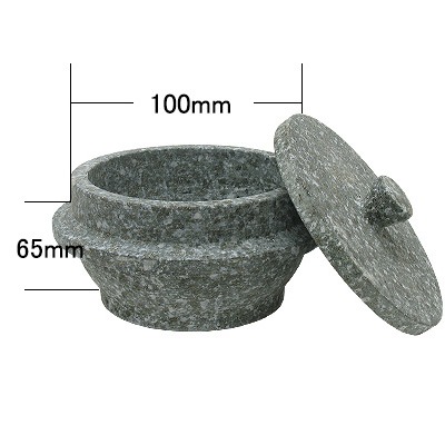 石焼釜(10cm〜20cm・石蓋付）　商品コード101024201