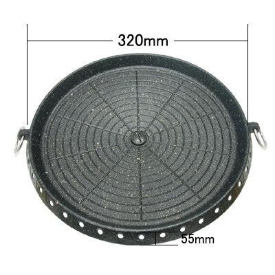 焼肉プレート（ハナロ・円形）(直径：320ｍｍ　高さ：55ｍｍ) 商品コード523015101