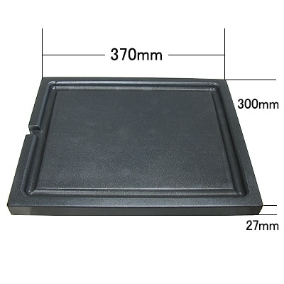 カボナ炭プレート(CNB412-2)(横：370mm縦：300mm高さ：27mm) 商品コード906015202