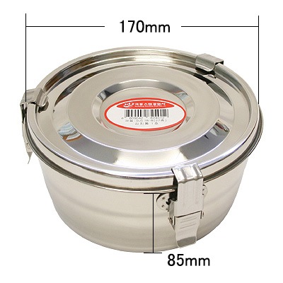 キムチ容器(密閉容器　ステンレス丸型・食缶タイプ：1号〜4号） 商品コード525019311