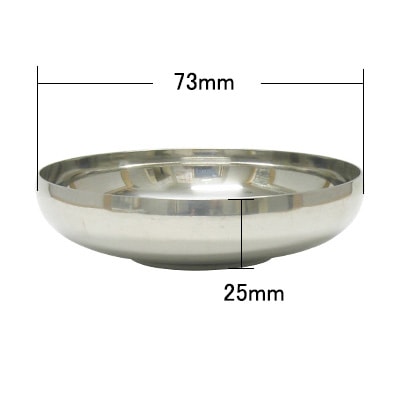 ステンレス 饌器 (おかず皿, バンチャン器)（1号：小小〜4号：大） 商品コード509011601