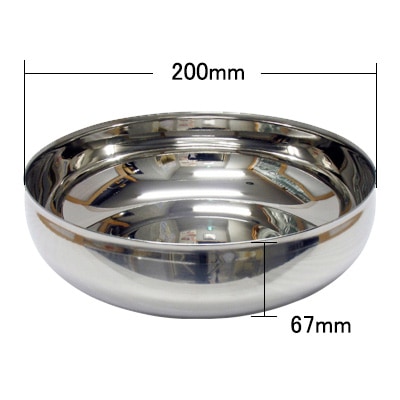 ボ−ル冷麺器(アシ・直径：200ｍｍ　高さ：67ｍｍ） 商品コード509052211