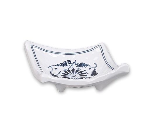 青タンポポ　ダイア小皿　 DS-6720　90*86*37 mm / 3.5*3.4*1.4 inch