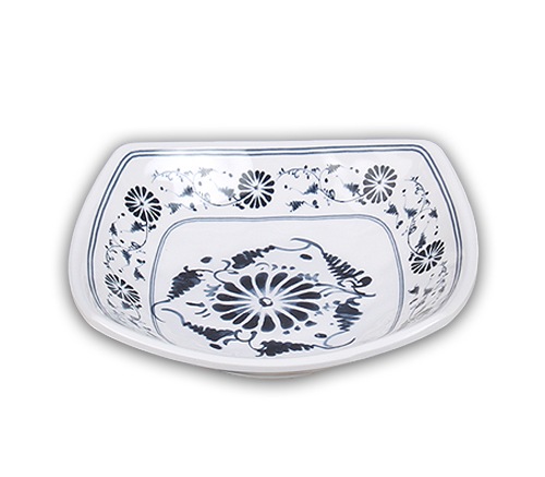 青タンポポ　四角おかず皿　1号〜４号