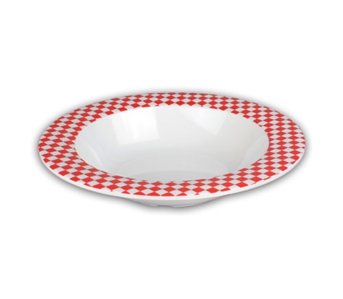 米色　スパゲティ チェス（赤色） DS-5644 中237*48 mm / 9.3*1.9 inch