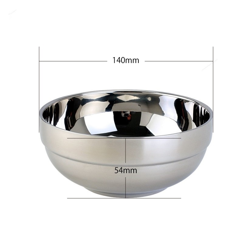 二重 ステンボール140mm（直径：140mm 高さ：54mm） 商品コード3000548012303