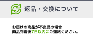 返品・交換について